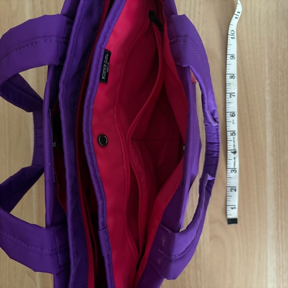 SOLD Yoshida PORTER Girl Purple Small Tote Bag Japan Bright Pink Interior - Picture 9 of 15